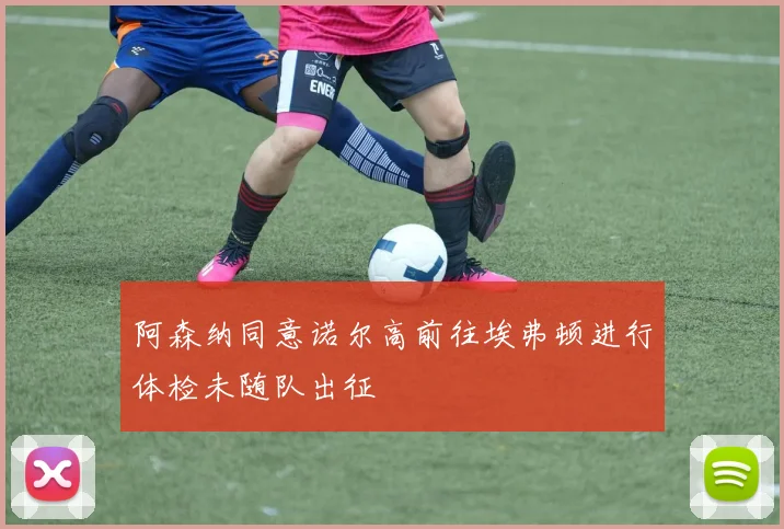 阿森纳同意诺尔高前往埃弗顿进行体检未随队出征